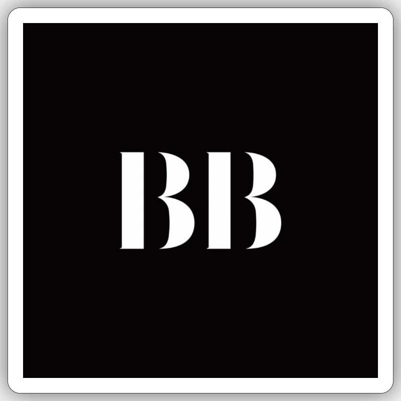 BB-Logo - Sticker Größe S (10 x 10 cm) - Mattweiß