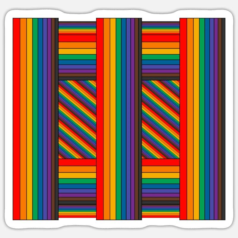 RainbowArt - Sticker size S (10 x 10 cm) - white matte