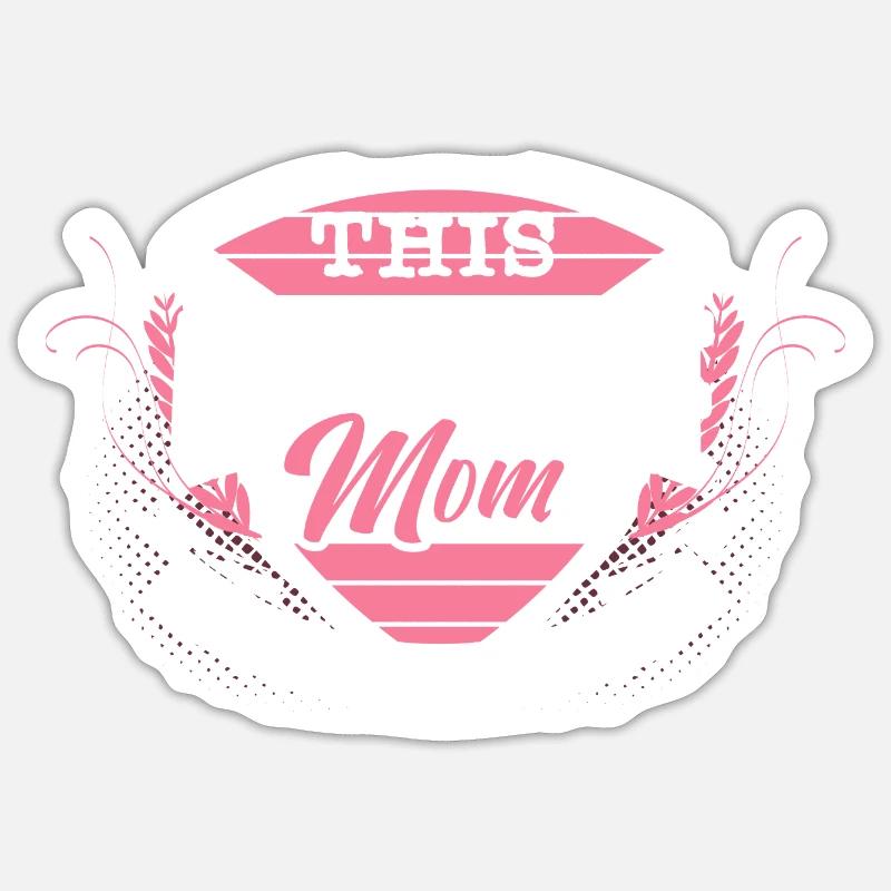 Alleinerziehende Mutter Geschenkidee Sticker Größe S (10 x 10 cm)