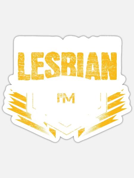 Lesbisch Single Homosexuell Geschenkidee - Sticker Größe S (10 x 10 cm) - Mattweiß