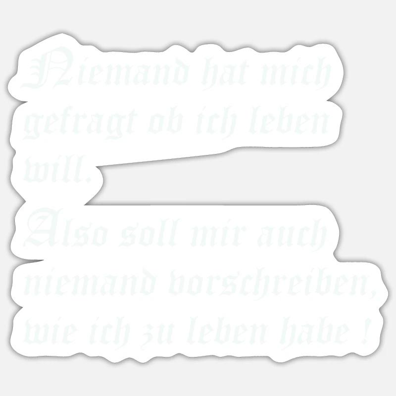 Leben Sticker Größe S (10 x 10 cm)