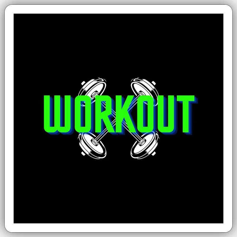 Workout Sticker Größe S (10 x 10 cm)