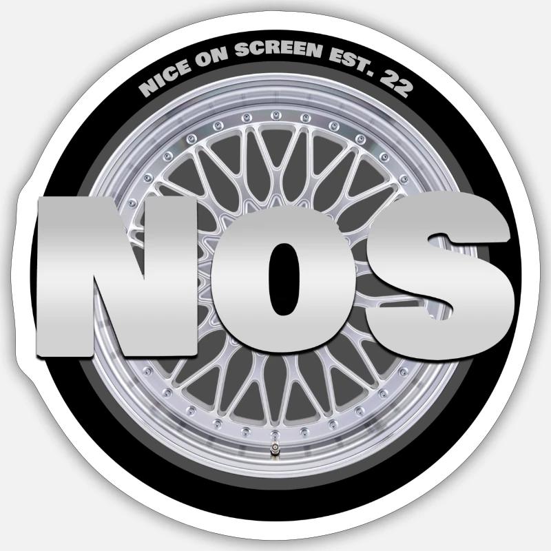Nice on Screen - Sticker Größe S (10 x 10 cm) - Mattweiß
