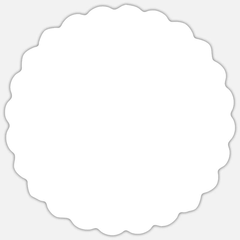 Geometric triangle mandala round pattern shape Sticker size S (10 x 10 cm)