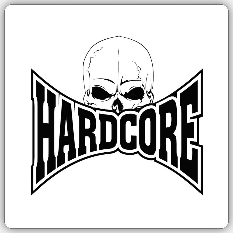 hardcoreterror Sticker Größe S (10 x 10 cm)