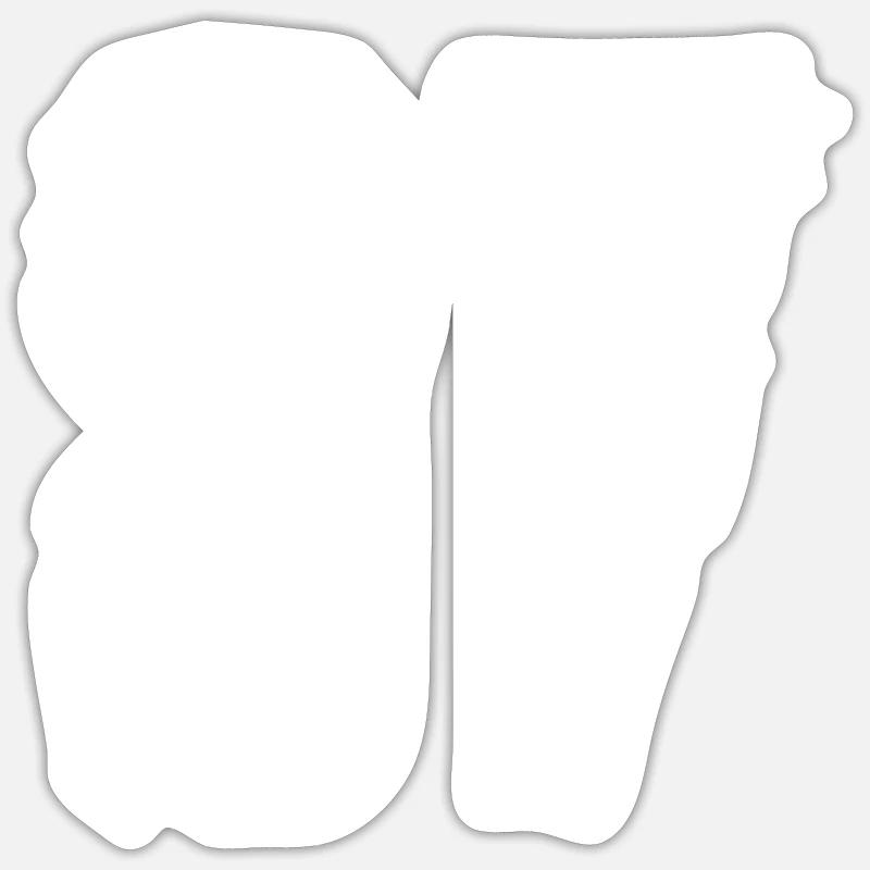Maillot numéro 87 - Sticker taille S (10 x 10 cm) - blanc mat