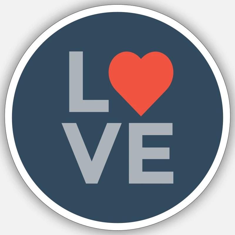 love Sticker Größe S (10 x 10 cm)