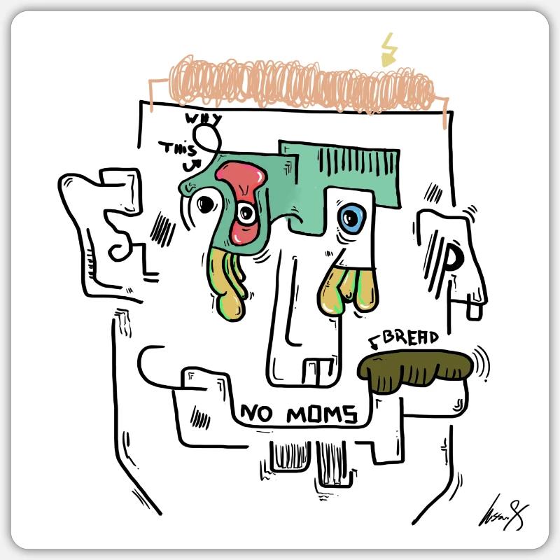 Sticker Größe S (10 x 10 cm) - 