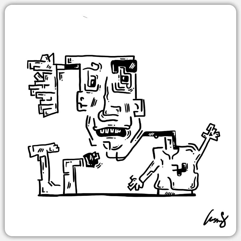 Sticker Größe S (10 x 10 cm) - 