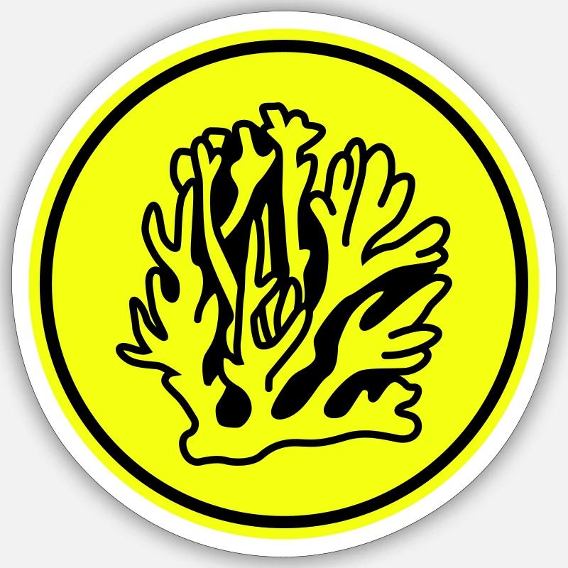 Océan de corail Sticker taille S (10 x 10 cm)