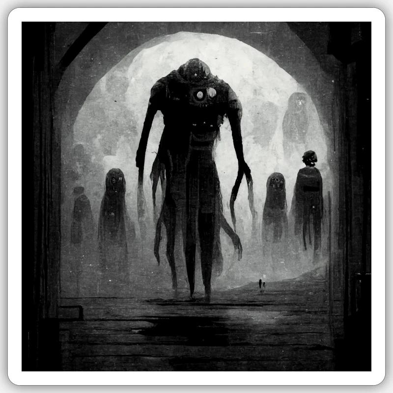 True Horror Sticker size S (10 x 10 cm)