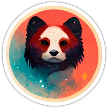 Bear - Sticker size S (10 x 10 cm) - white matte - Front