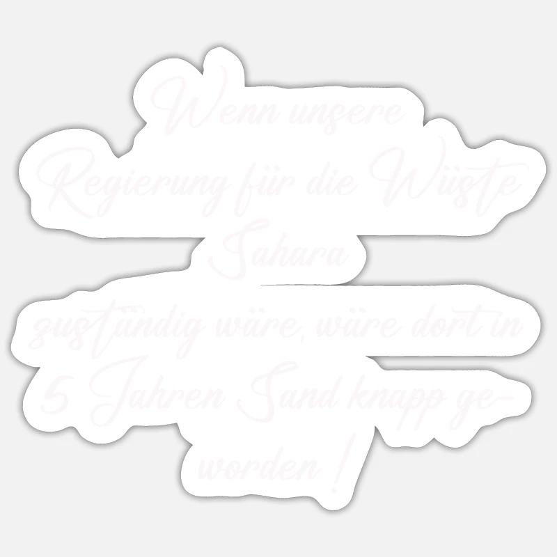 Wüste - Sticker Größe S (10 x 10 cm) - Mattweiß
