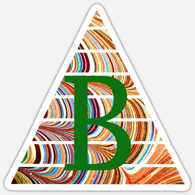 triangle e 56 b - Sticker size S (10 x 10 cm) - white matte