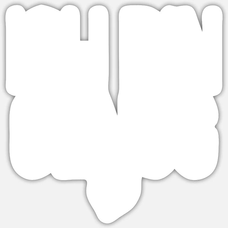 Ich bin genug - Sticker Größe S (10 x 10 cm) - Mattweiß