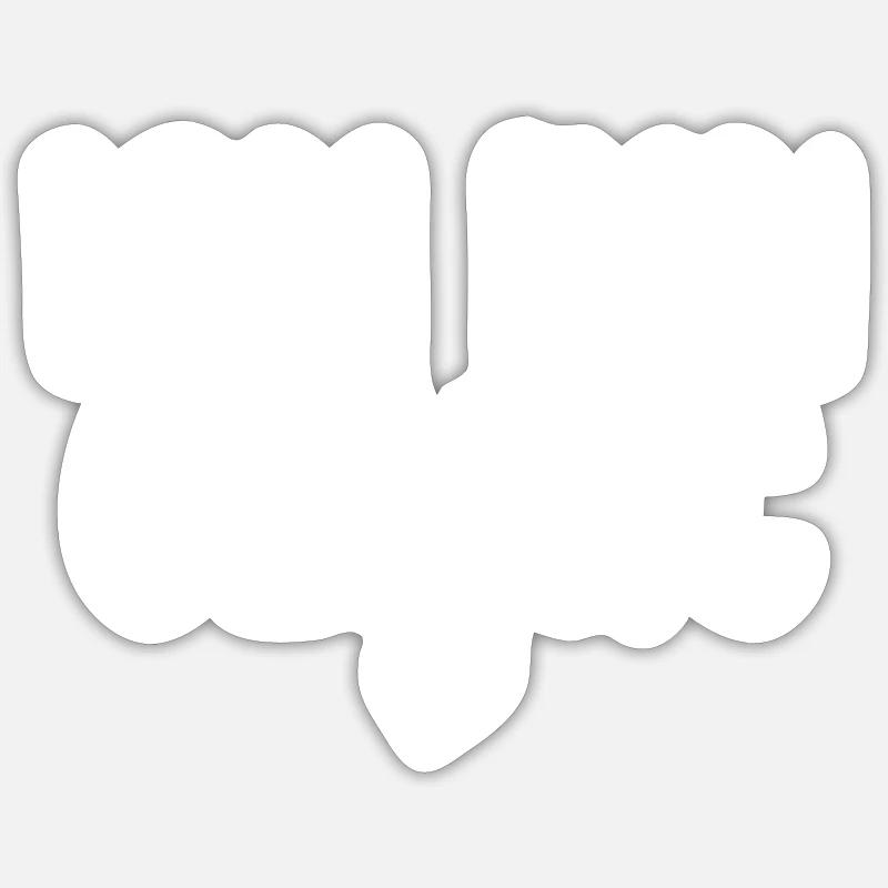 Ich bin genug - Sticker Größe S (10 x 10 cm) - Mattweiß