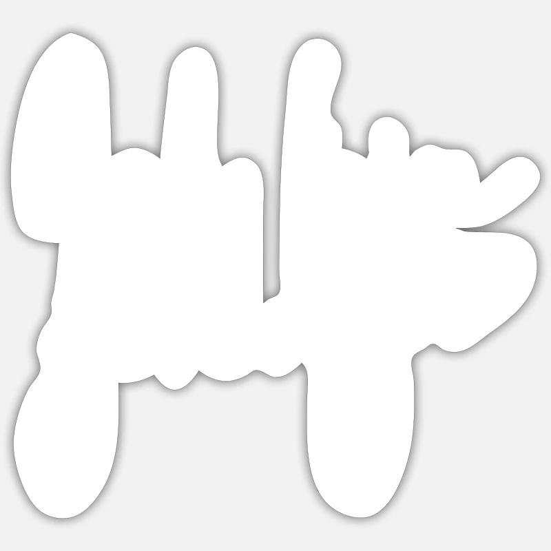 Ich bin genug - Sticker Größe S (10 x 10 cm) - Mattweiß