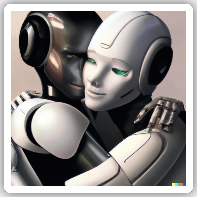 Artificial intelligence - Sticker size S (10 x 10 cm) - white matte