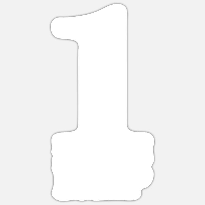 One more rep! - Sticker Größe S (10 x 10 cm) - Mattweiß