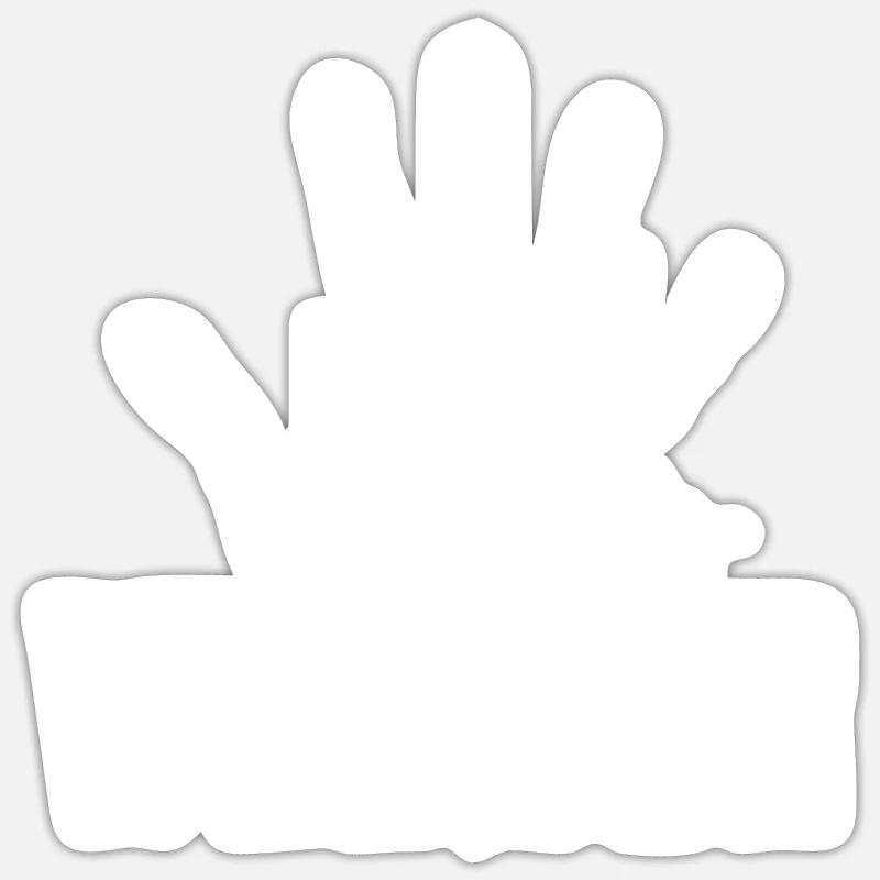 Handwerker - Sticker Größe S (10 x 10 cm) - Mattweiß