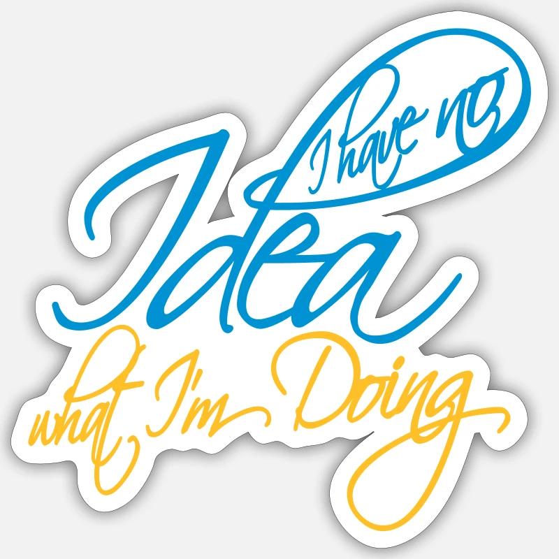 Aucune idée Sticker taille S (10 x 10 cm)