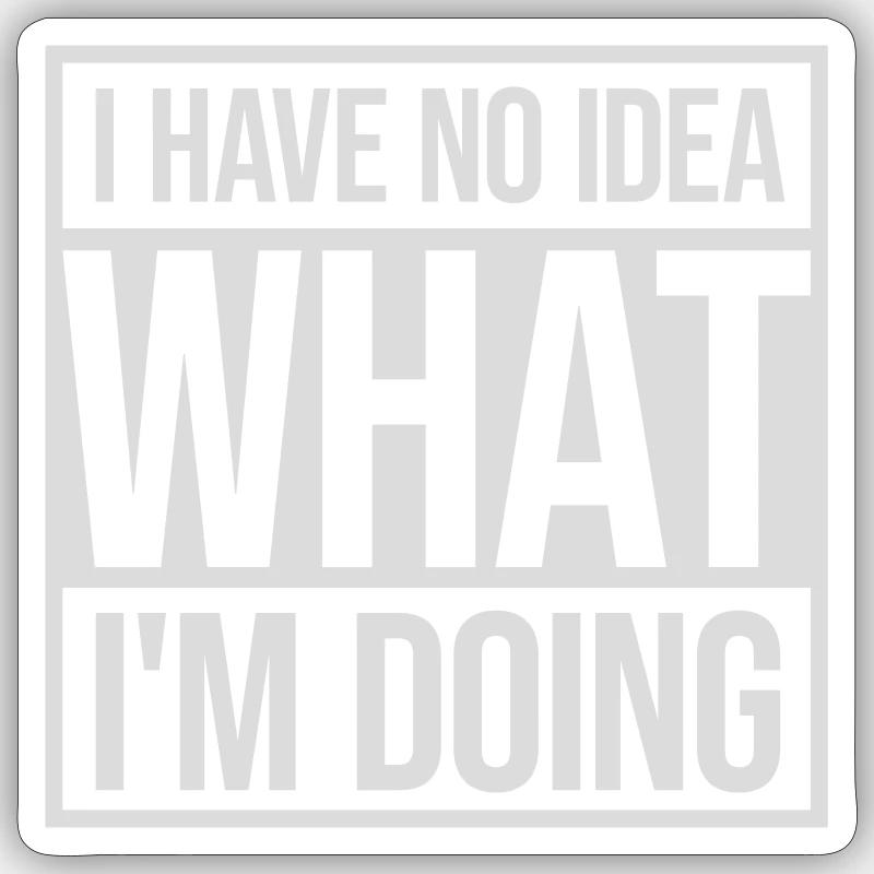 Aucune idée Sticker taille S (10 x 10 cm)