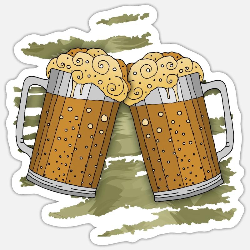 Pints - Sticker Größe S (10 x 10 cm) - Mattweiß