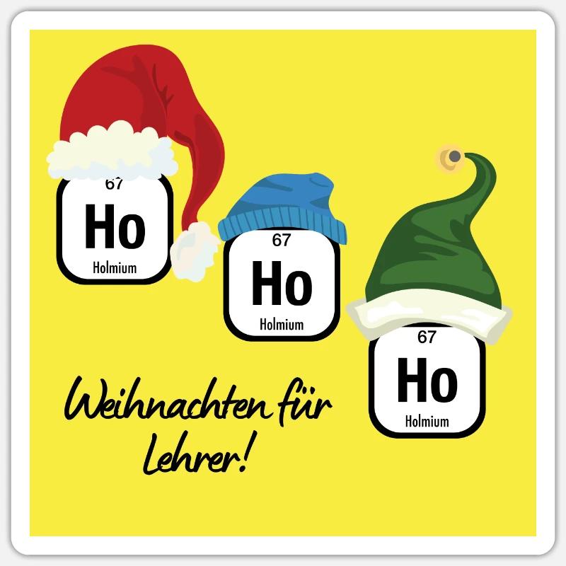 hohoho4 - Sticker Größe S (10 x 10 cm) - Mattweiß