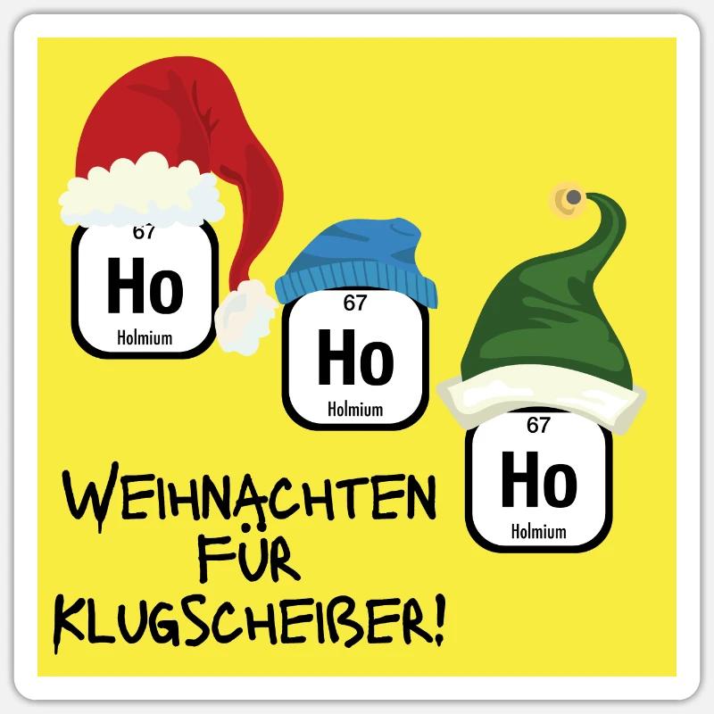hohoho3 - Sticker Größe S (10 x 10 cm) - Mattweiß