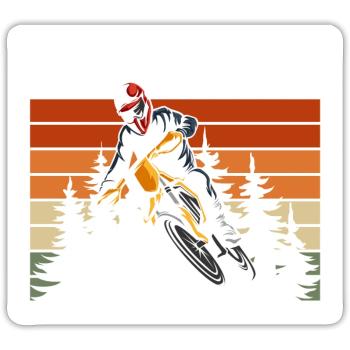 Pocketbike Biker Two-wheeler Mud - Sticker size S (10 x 10 cm) - white matte - Front