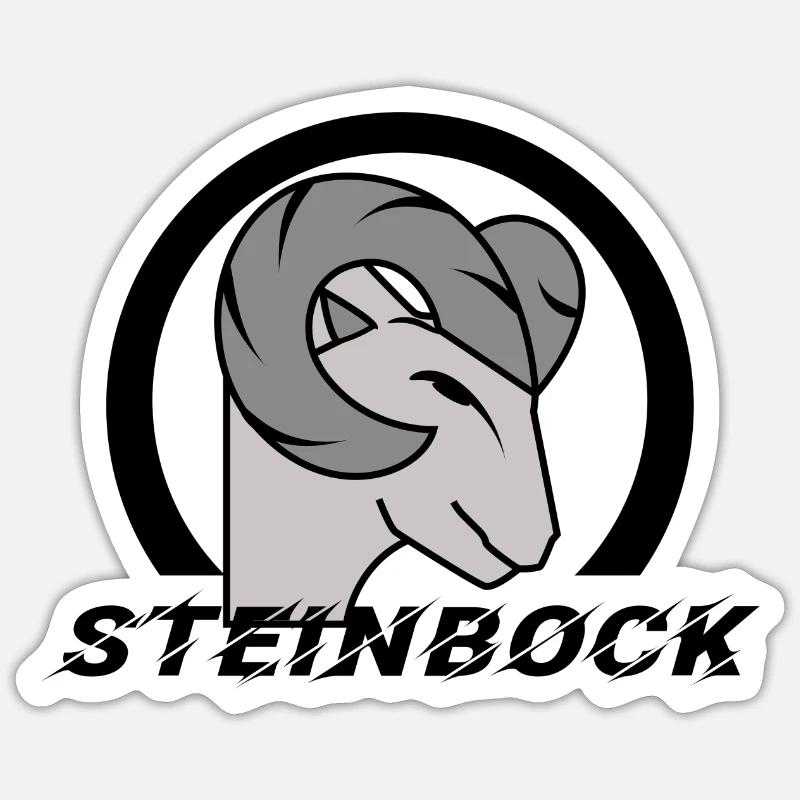 Astrologie Himmel Steinbock Tierkreiszeichen - Sticker Größe S (10 x 10 cm) - Mattweiß