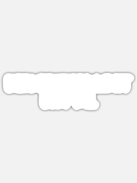 Dein einziges Limit bist du - Sticker Größe S (10 x 10 cm) - Mattweiß