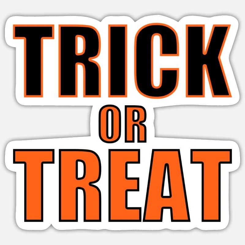 TRICK OR TREAT - HALLOWEEN - SÜßES ODER SAURES Sticker Größe S (10 x 10 cm)