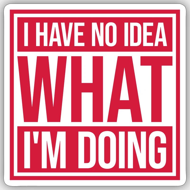 Aucune idée Sticker taille S (10 x 10 cm)