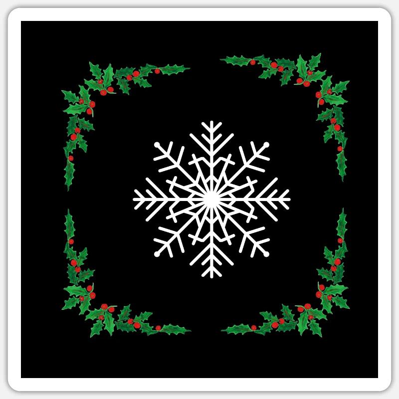 snowflake - Sticker size S (10 x 10 cm) - white matte
