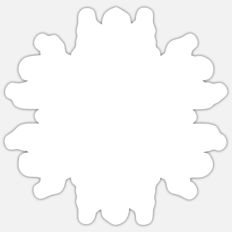 Mandala Flower Pattern Lines Abstract Form Sticker size S (10 x 10 cm)