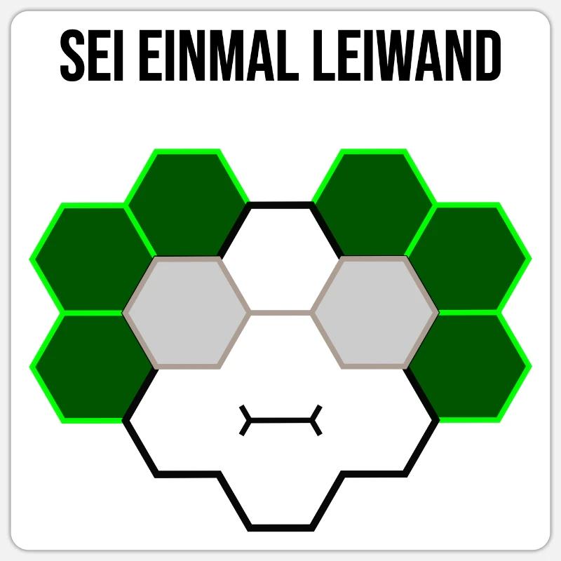Sei einmal leiwand Sticker Größe S (10 x 10 cm)