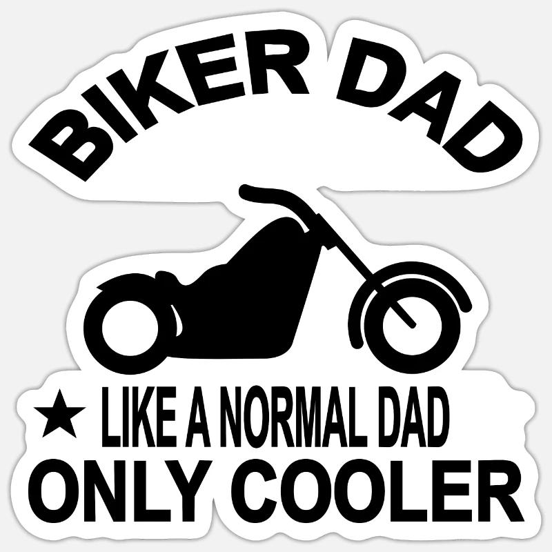 Motorcycle - Sticker size S (10 x 10 cm) - white matte
