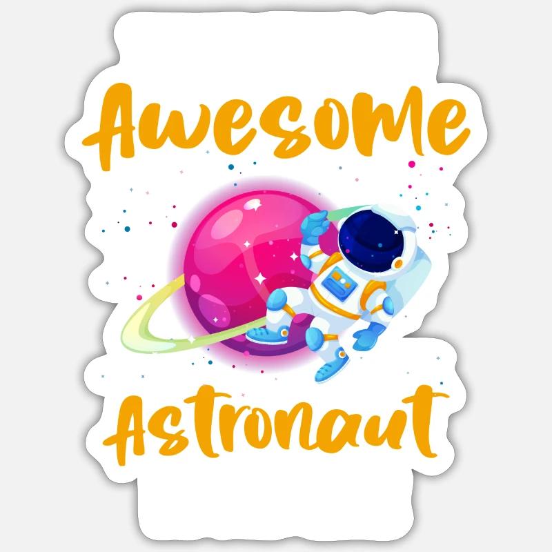 Space Space Spaceship Planet Sticker taille S (10 x 10 cm)