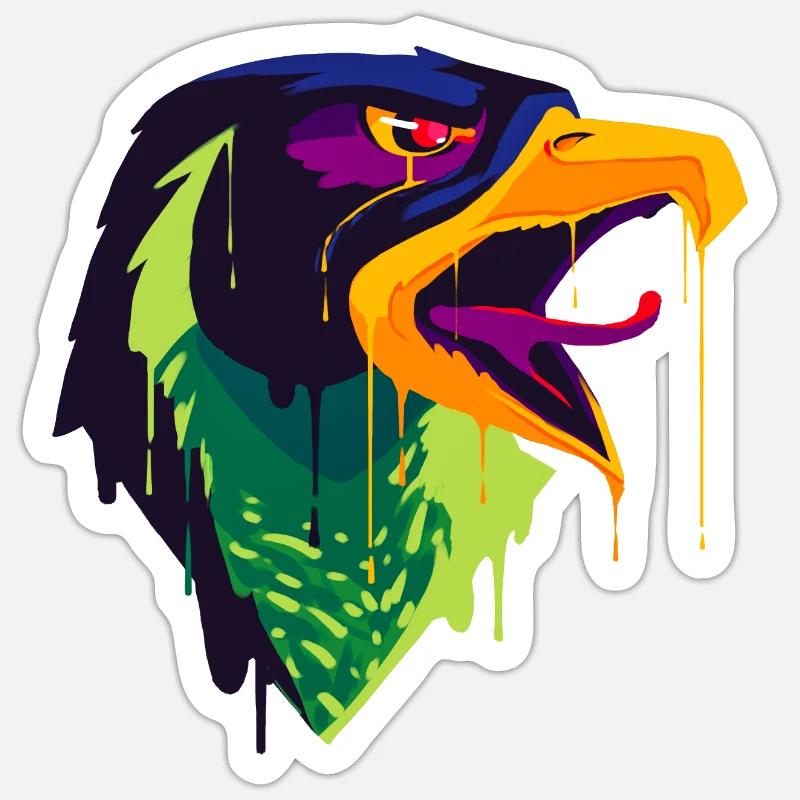 A Beautiful and Fun Griffin Eagle Design Sticker size S (10 x 10 cm)