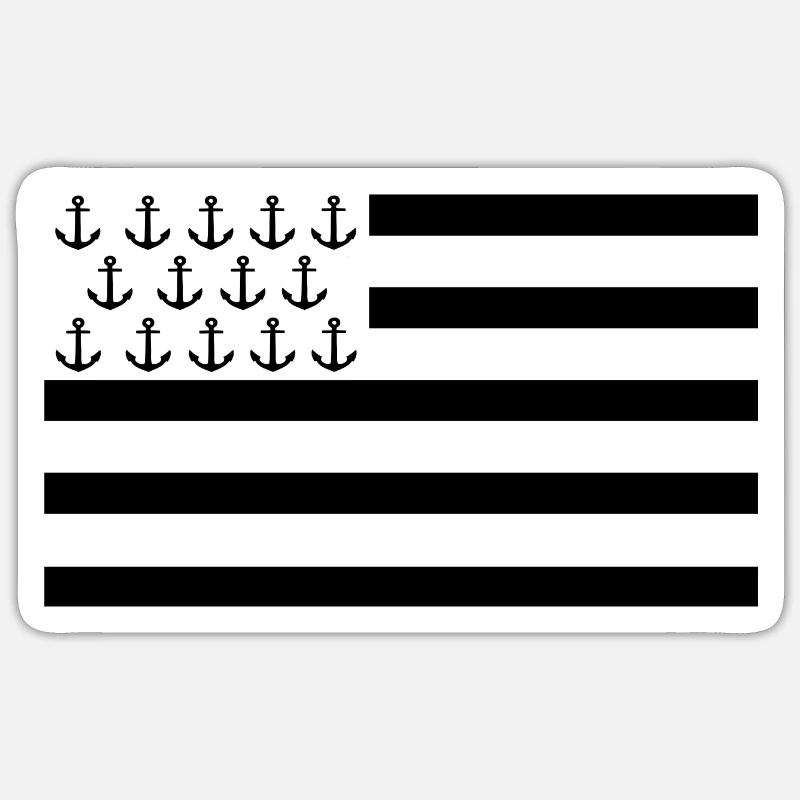 Brittany - Sticker size S (10 x 10 cm) - white matte