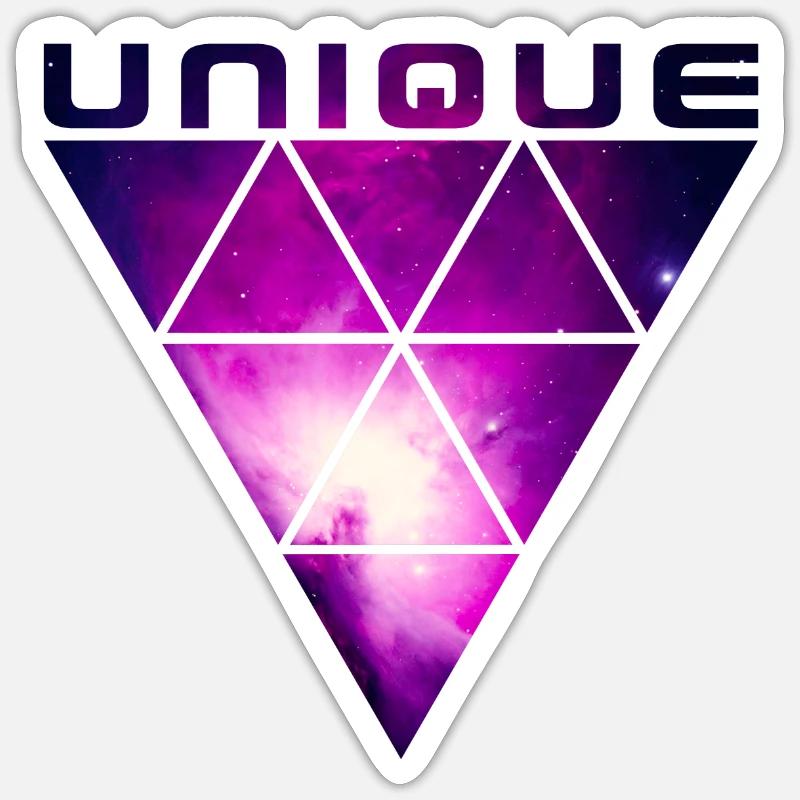 UNIQUE (Galaxy) - Sticker size S (10 x 10 cm) - white matte