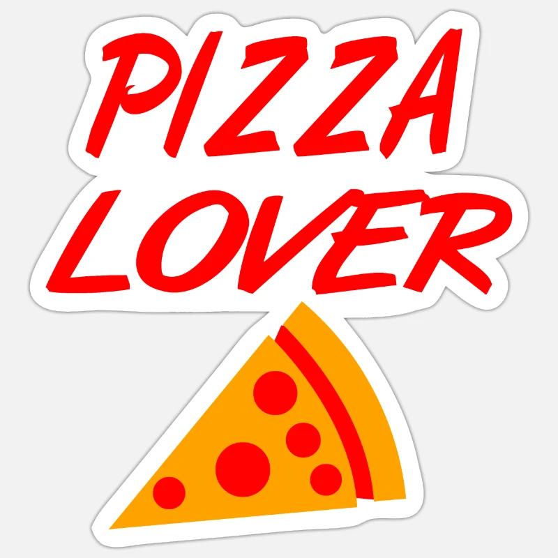 Pizza - Sticker size S (10 x 10 cm) - white matte