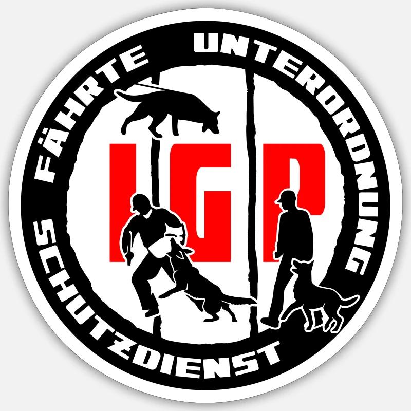 IGP Edition 2022 ehemals IPO VPG - Sticker Größe S (10 x 10 cm) - Mattweiß