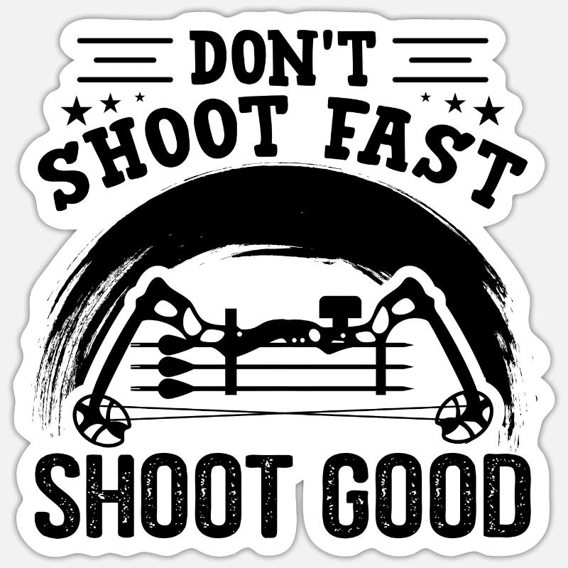 Archery Archer Archery Target - Sticker size S (10 x 10 cm) - white matte