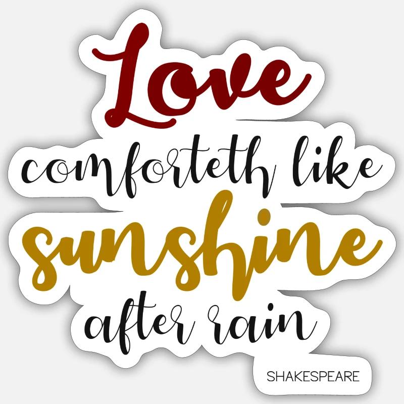 Frase de Shakespeare Pegatina tamaño S (10 x 10 cm)