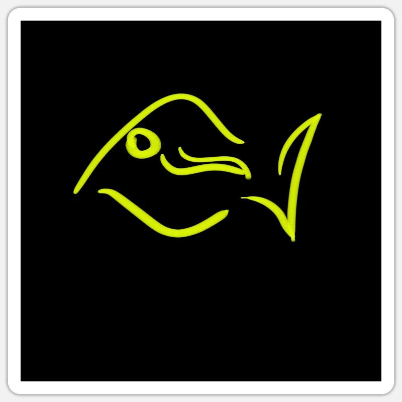 FISH Sticker size S (10 x 10 cm)