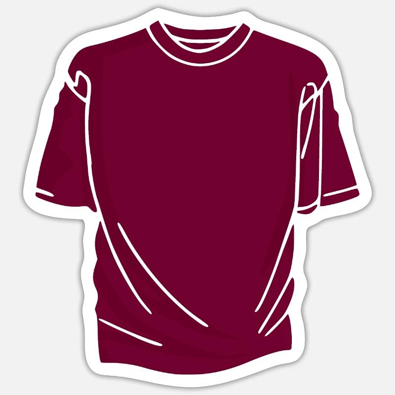 2shirt - Sticker taille S (10 x 10 cm) - blanc mat
