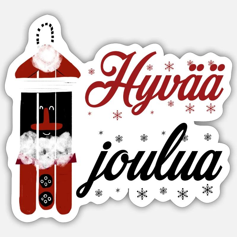 Joyeux Noël - Sticker taille S (10 x 10 cm) - blanc mat