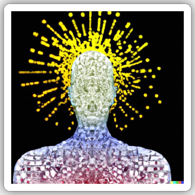 Artificial intelligence - Sticker size S (10 x 10 cm) - white matte